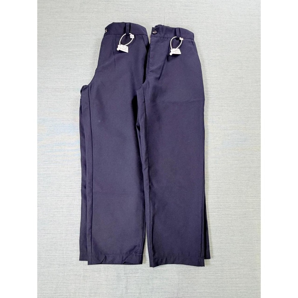 SET‎ OF 2 Y-M-XIONG Kids Navy Blue School Uniform Dress Pants Trousers Size 130